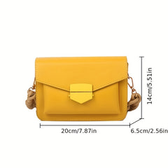 Minimalist Crossbody Bag Stylish Square Purse Shoulder Bag