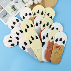 Animal Claw Print Ankle Socks Women's Stockings & Hosiery