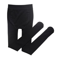 2 Pair Plush Lined Tights High Waist Thermal Leggings Women's Stockings