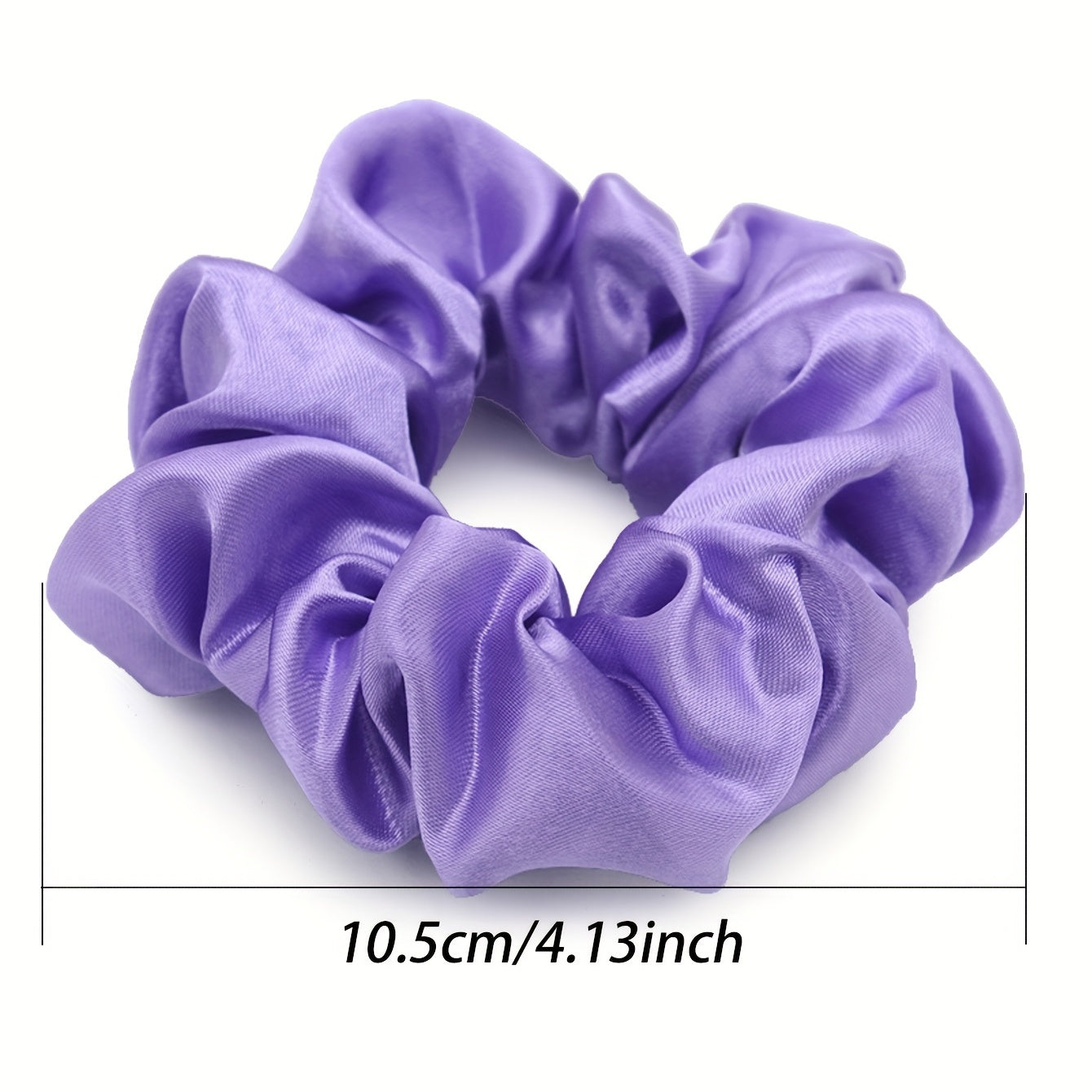 40pcs Y2K Colorful Scrunchies Hair Tie Solid Hair Rope Silky Hair Ring Ponytail