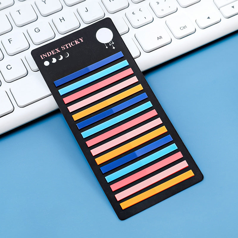 Colorful Index Stickers Transparent Sticky Notes Waterproof