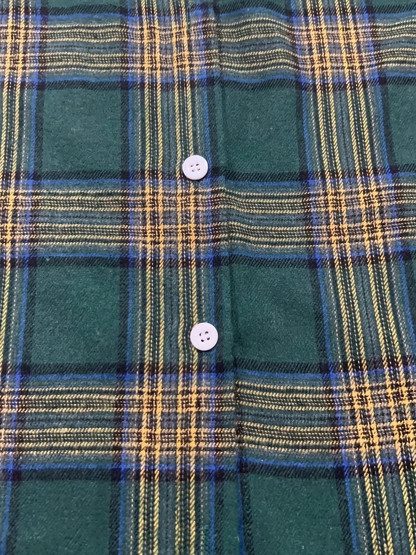  Plaid Roll Up Sleeve Tunic Shirt Top