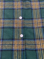  Plaid Roll Up Sleeve Tunic Shirt Top