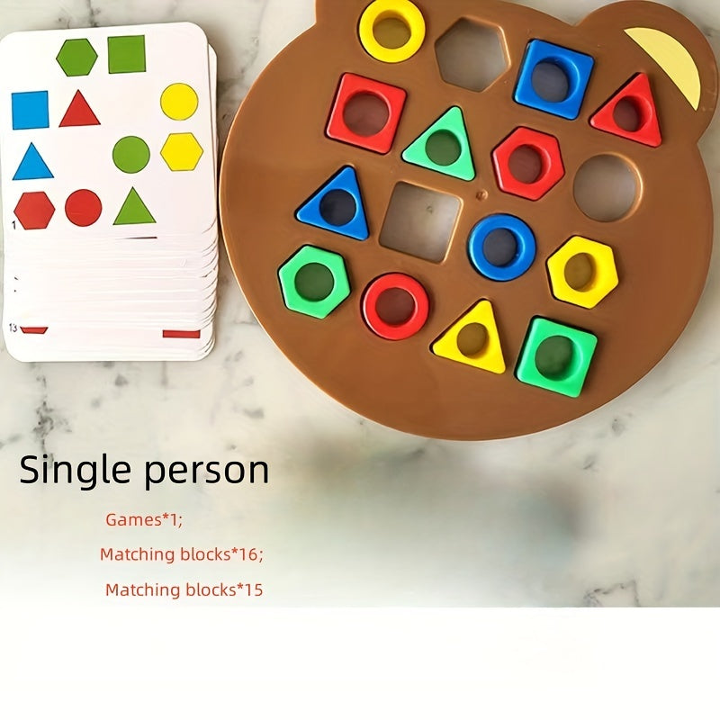 Geometric Shape Matching Puzzle Board Game for Family