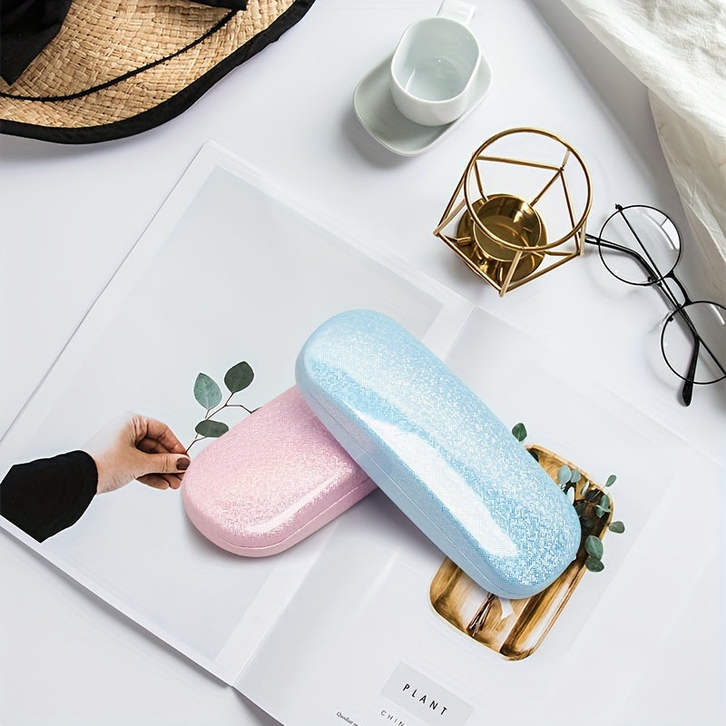 Holo Glasses Case PU Leather Sunglasses Reading Glasses Storage Box