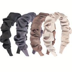 Wide Satin Headband Women Non Slip Hair Bands