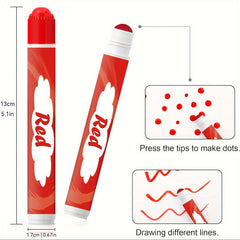 6 Colors Bingo Daubers Washable Dot Markers