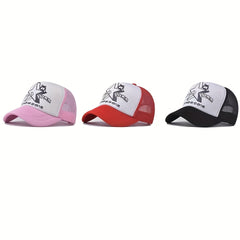 Star & Bear Graphic Mesh Baseball Cap