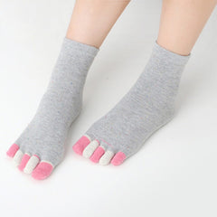 Colorful Toe Socks for Running Athletic Women's Stockings