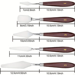 5pcs Painting Scraper Set for Art Palette Spatula