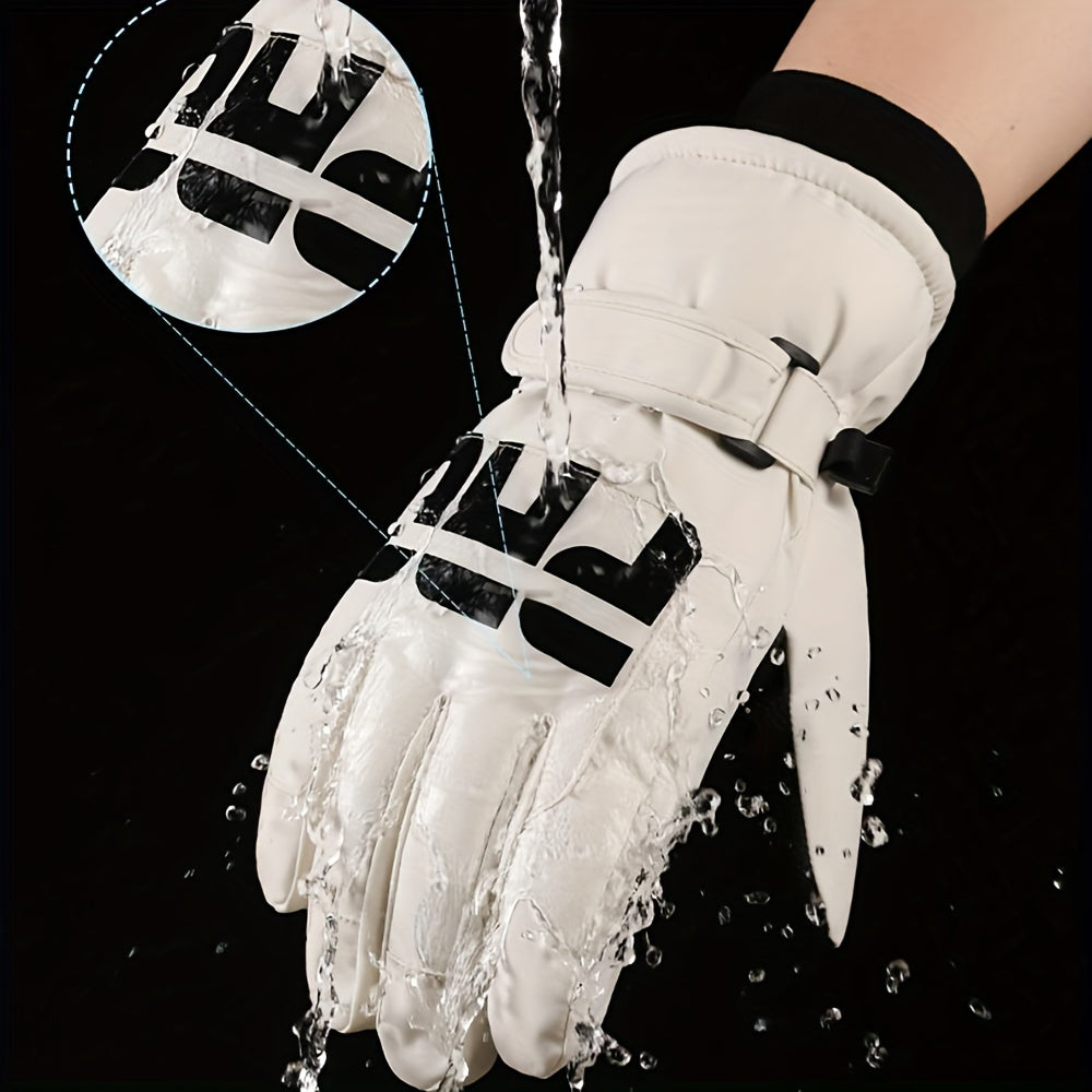 Men Ski Gloves Winter Windproof Waterproof Touch Screen Non slip Gloves