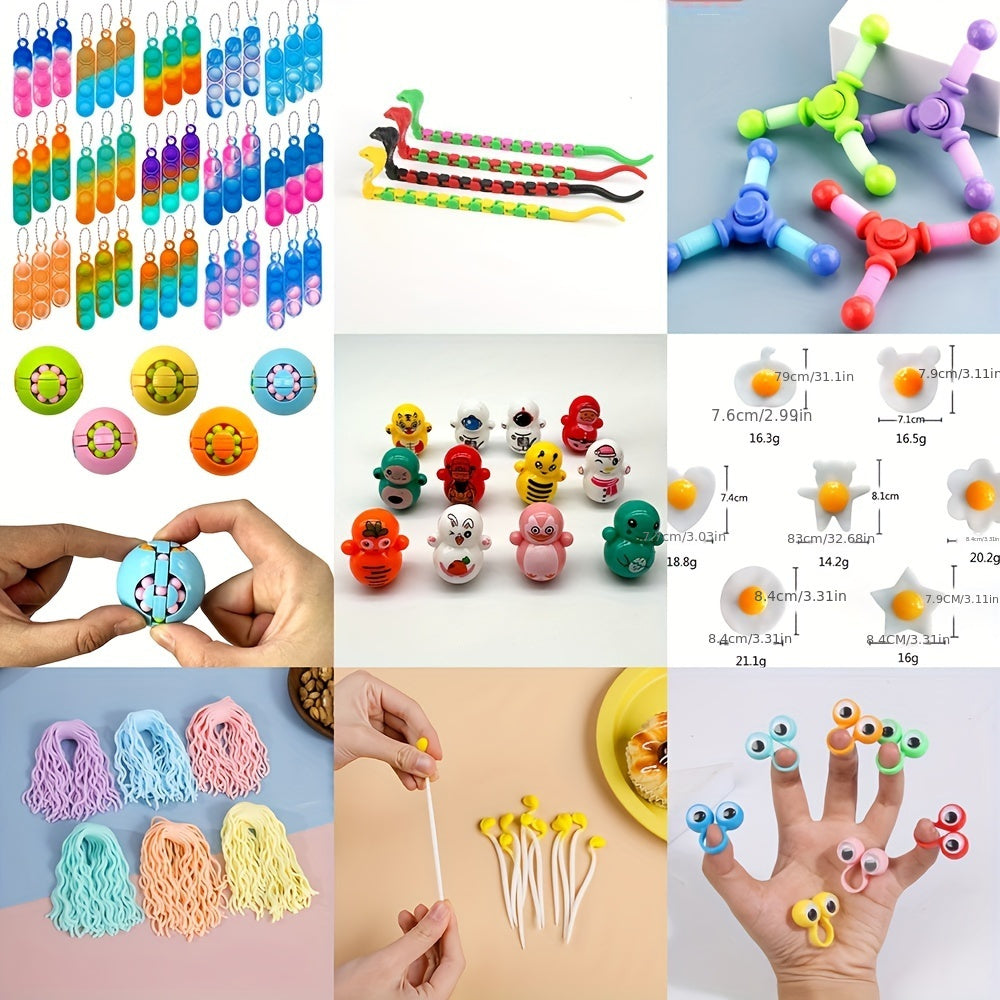 Pop Fidget Toy Birthday Gift Kit 10-50pcs Fun Creative Toys Party Bag Prizes