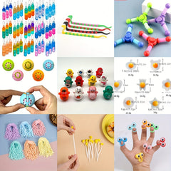 Pop Fidget Toy Birthday Gift Kit 10-50pcs Fun Creative Toys Party Bag Prizes