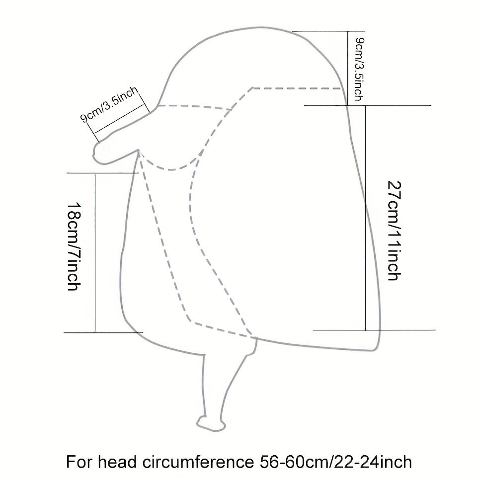 1pc Unisex Sun Protection Baseball Cap for Fishing