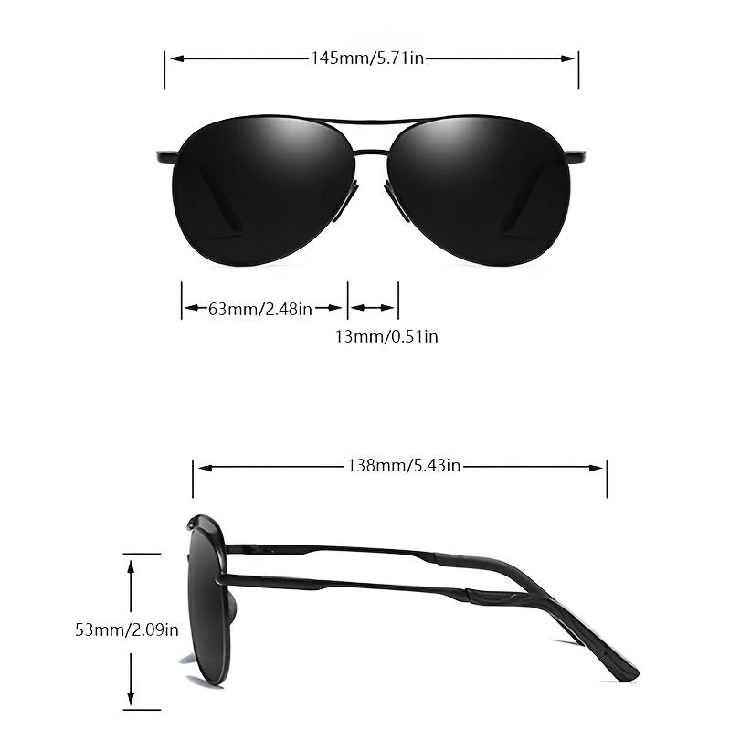 Men's Aviator Polarized Sunglasses Classic Driving Fishing