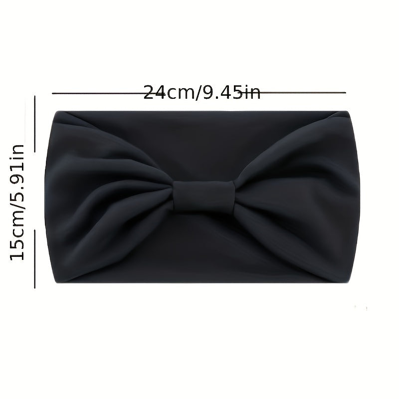Solid Headband For Women Wide Brim Knotted Sports Yoga Bandana
