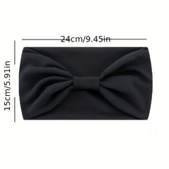 Solid Headband For Women Wide Brim Knotted Sports Yoga Bandana