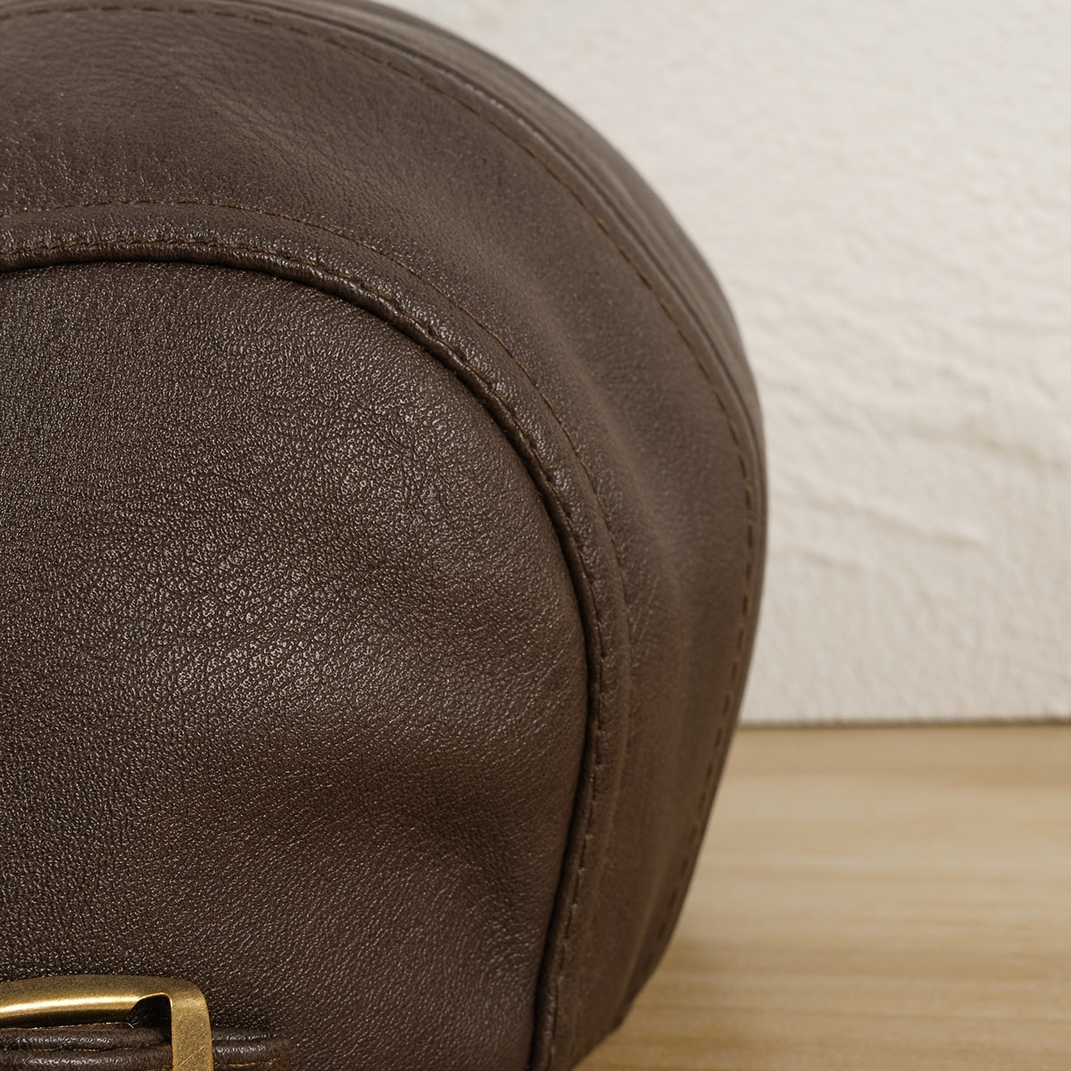 Newsboy Hat Women Autumn Winter Cowhide Solid Unisex Man Hat