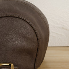 Newsboy Hat Women Autumn Winter Cowhide Solid Unisex Man Hat