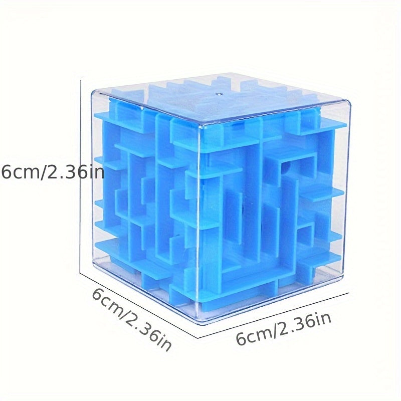 3D Cube Maze Marble Run ABS Puzzle Toy for Kids
