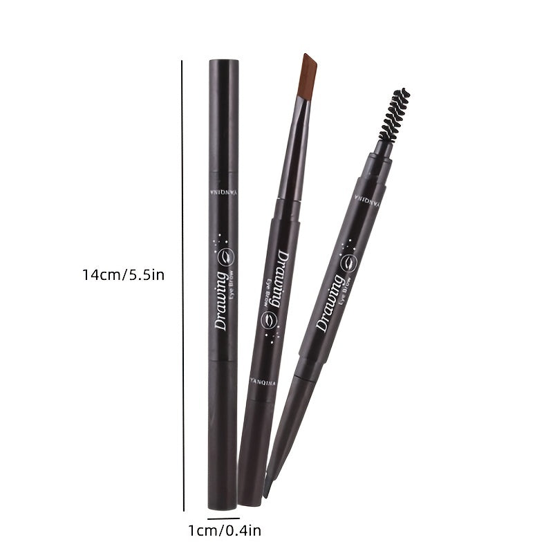 Waterproof Natural Makeup Eyebrow Pencil Double Heads Long-lasting