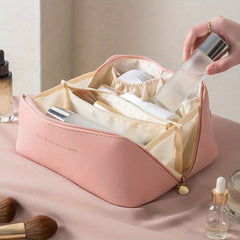 Large Cosmetic Bag Toiletry Wash Bag For Travel Lightweight Makeup Bag