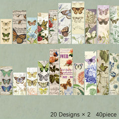 Retro Journal Collage Sticker Pack, 40pcs