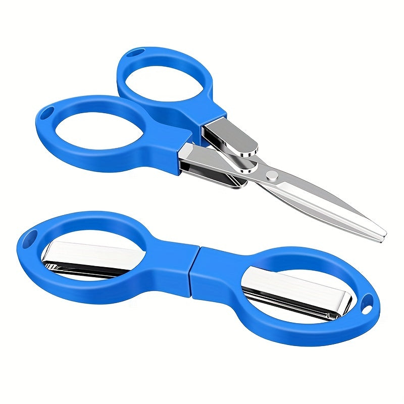 Compact Portable Folding Scissors for Travel Fishing
