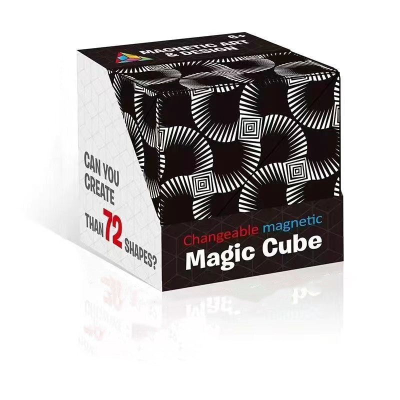 Magnetic Magic Cube Geometry Puzzle Educational Toy For Kids