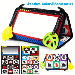 Interactive Double Sided Mirror Cloth Book for Babies