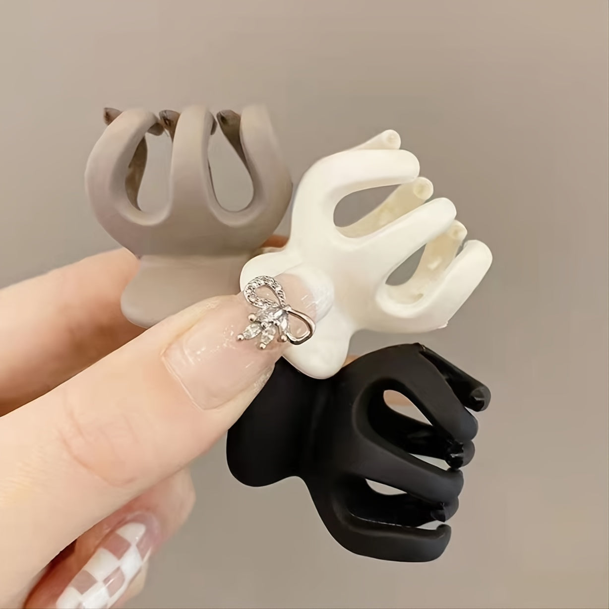 Pumpkin Shape Hair Clip Hair Claw Ponytail Shark Claw Mini Style