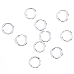 10 Pcs Circle Hair Ring Set Metal Clips Hair Decorative Accessories