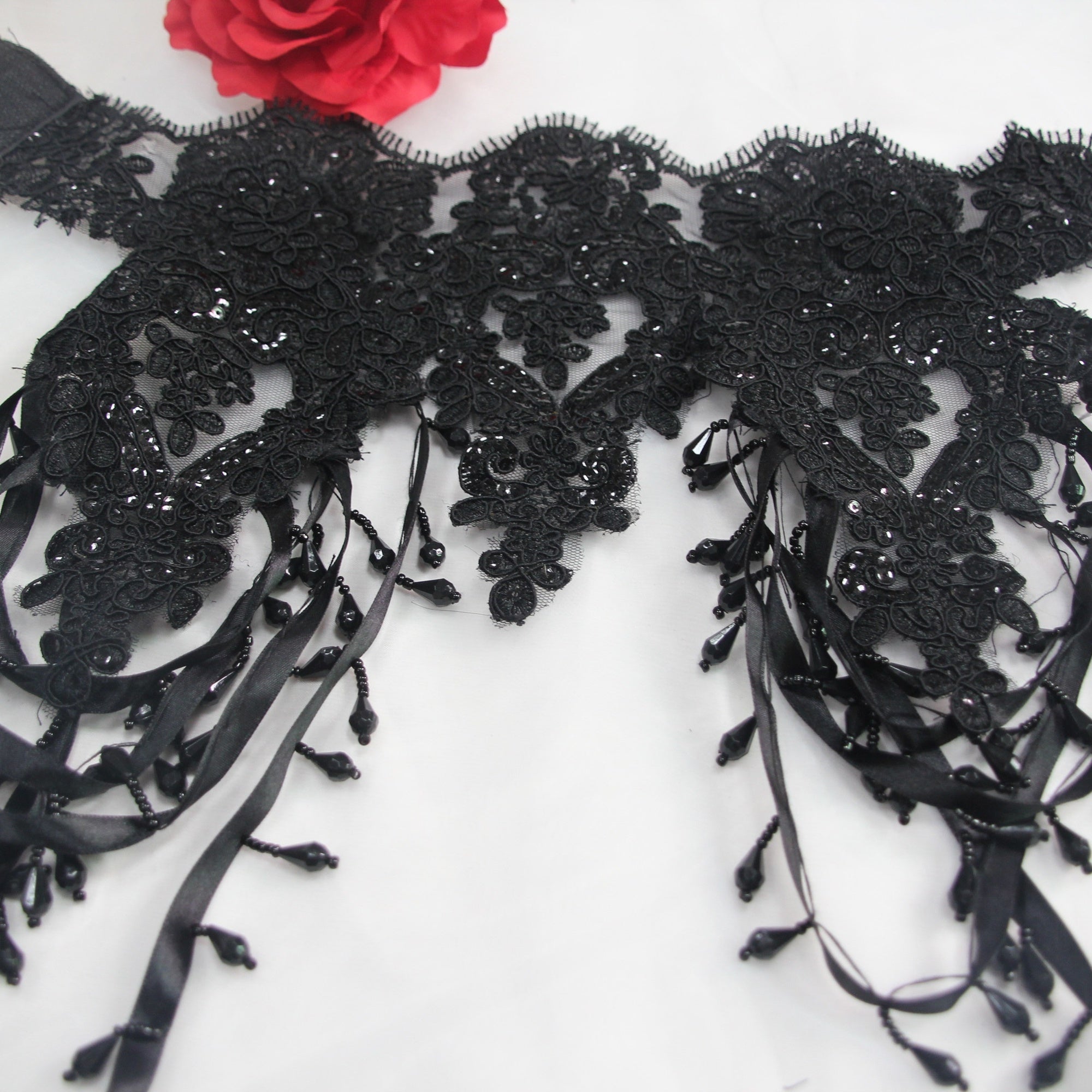 Party Lace Bead Chain Shoulder Cape Gothic Collar