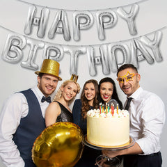 Happy Birthday Banner Balloons Set Kids Party Supplies
