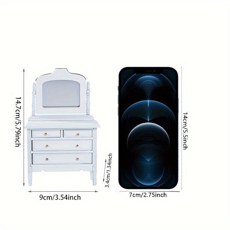 12 Mini Dollhouse Vanity Furniture Decorative Figurines