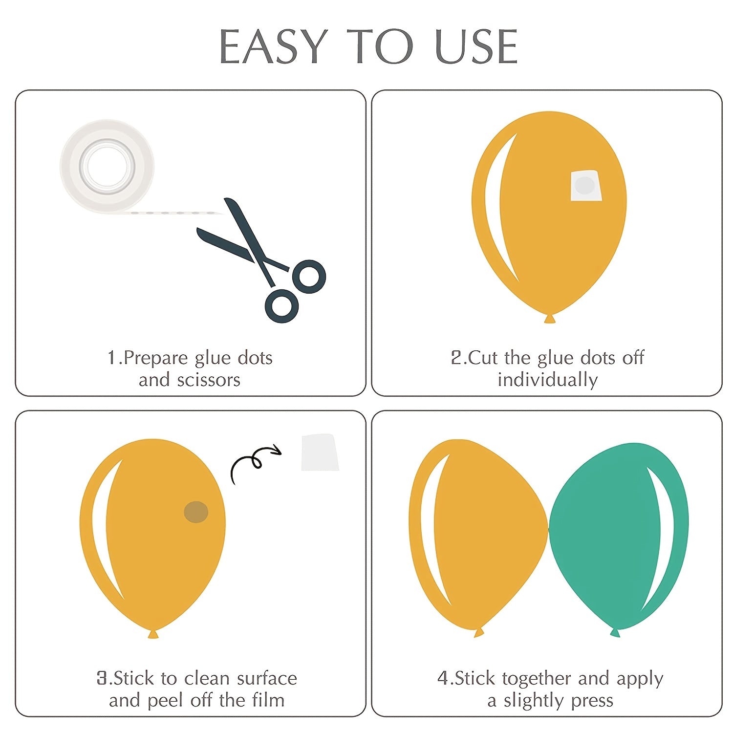 Double Sided Dots Glue for Transparent Balloons