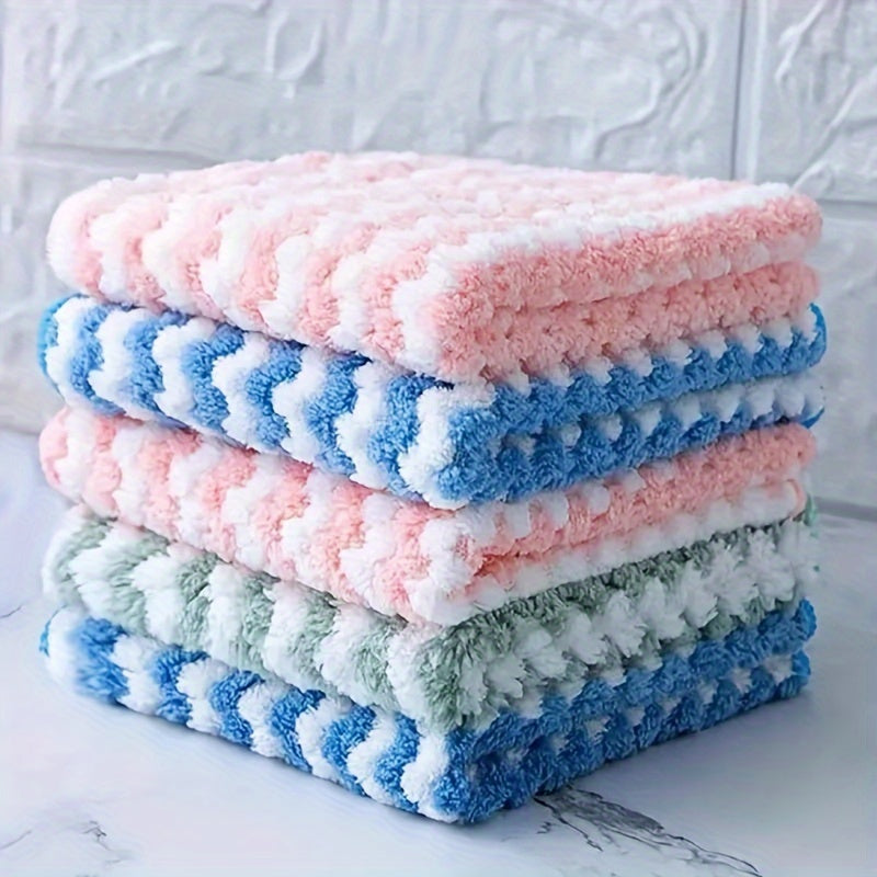 10pcs Microfiber Towels Reusable Cleaning Towels for Kitchen Bathroom Car Window