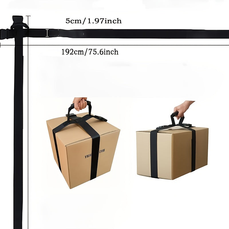 Heavy Duty Box Carrying Strap With Handle - Lift Carry & Transport Boxes