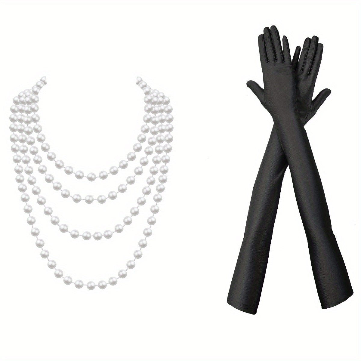 1920s Masquerade Party Costume Accessory Set
