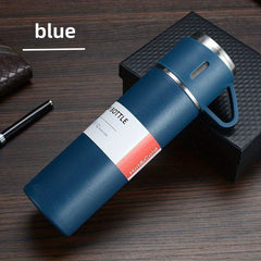 Stainless Steel Thermal Cup Set Double Layer Leakproof Water Bottle