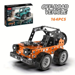 Metal Assembled Toy Car Off road Vehicle Model Assembly Vehicle Toys Box