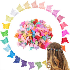 12pcs Mini Butterfly Shaped Hair Claw Clip for Women Girls