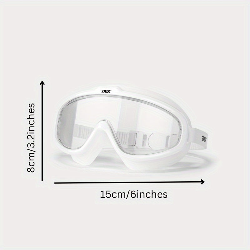 Large Frame Swim Goggles Waterproof Anti-fog High Definition Glasses