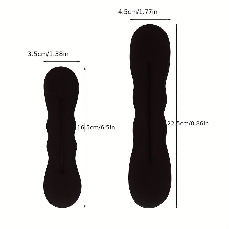 2pcs Foam Hair Bun Maker Styling Accessories