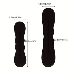 2pcs Foam Hair Bun Maker Styling Accessories