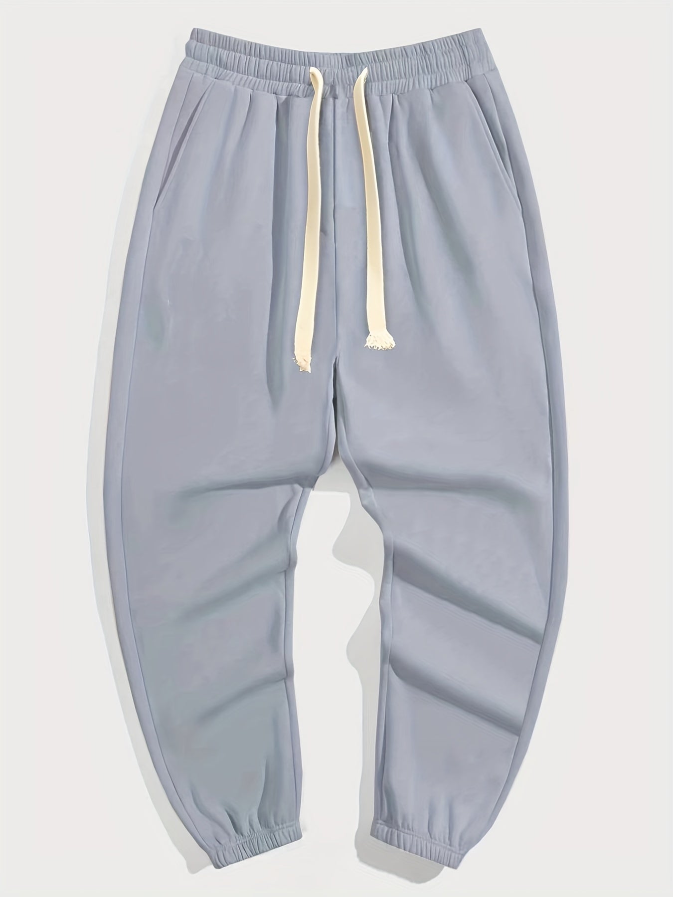 French Fries Print Drawstring Sweatpants Loose Fit Pants Men's