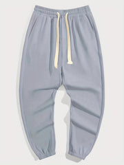 French Fries Print Drawstring Sweatpants Loose Fit Pants Men's
