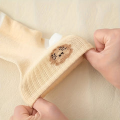 5 Pairs Lion Print Ankle Socks Soft Lightweight Women's Stockings