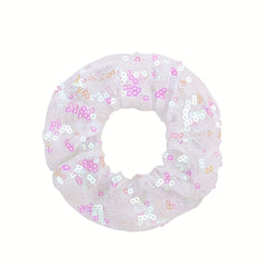 4pcs Large Glitter Sequin Hair Tie Y2K Hair Rope Hair Accessories
