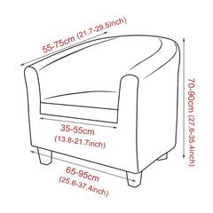 Stretch Barrel Chair Cover Spandex Armchair Slipcover